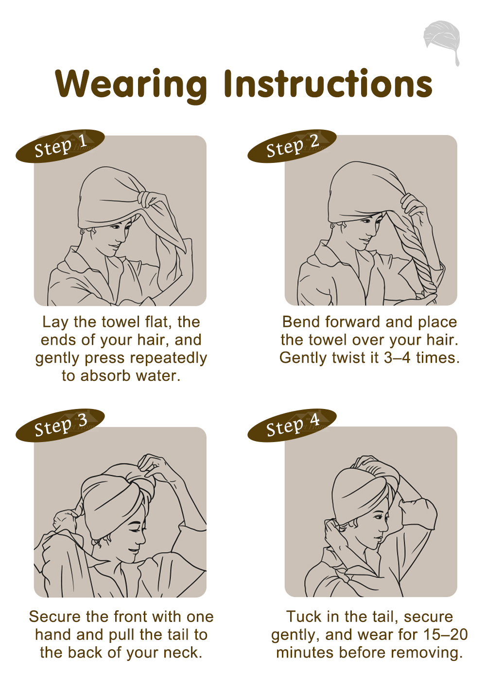 Candy Color Waffle Hair Drying Towel-10